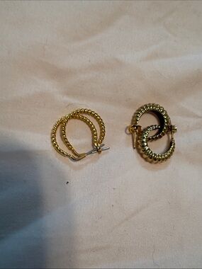 belk Gold Twisted Rope Hoop Earrings